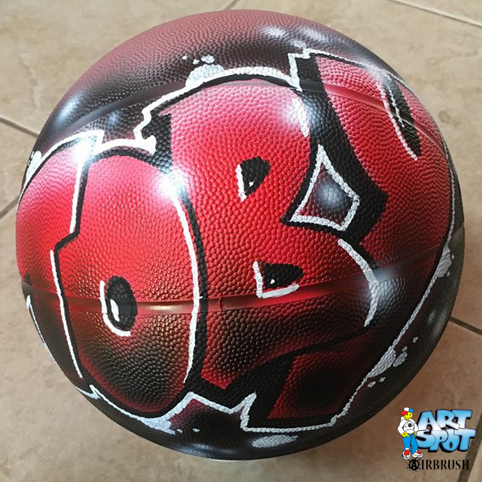 airbrushed basketballs