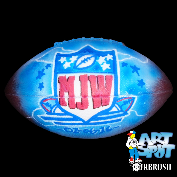 airbrushed footballs